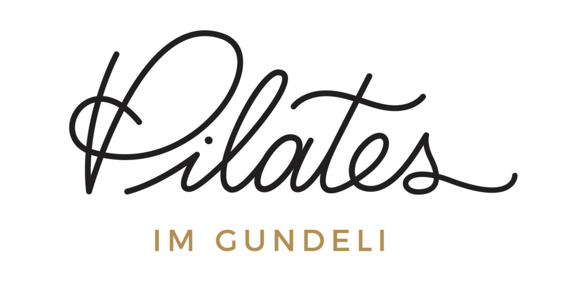 Logo Pilates im Gundeli Handletteringstil