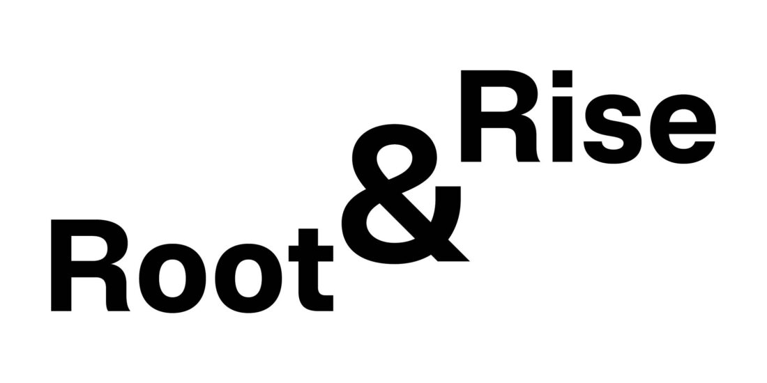 root and rise logo white